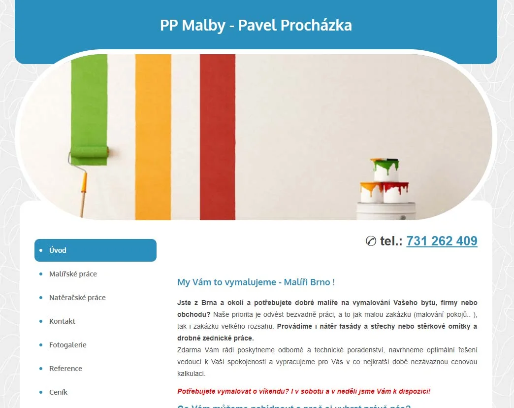 Referenční web PPMalby